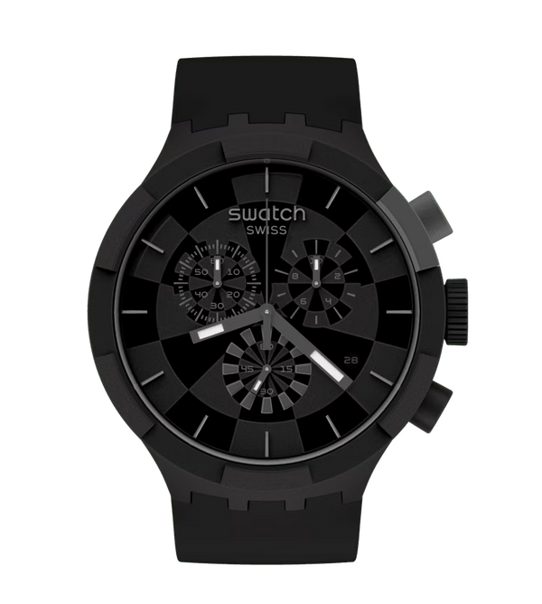 CEAS SWATCH BIG BOLD CHRONO CHECKPOINT BLACK